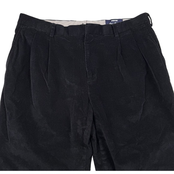 Lands'‎ End Corduroy Pants Men's 36"x32" Black Traditional Fit Stretch Classic - Picture 4 of 8